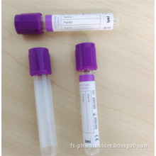 Medical Disposable Purple Cap Pet Glass EDTA Tube